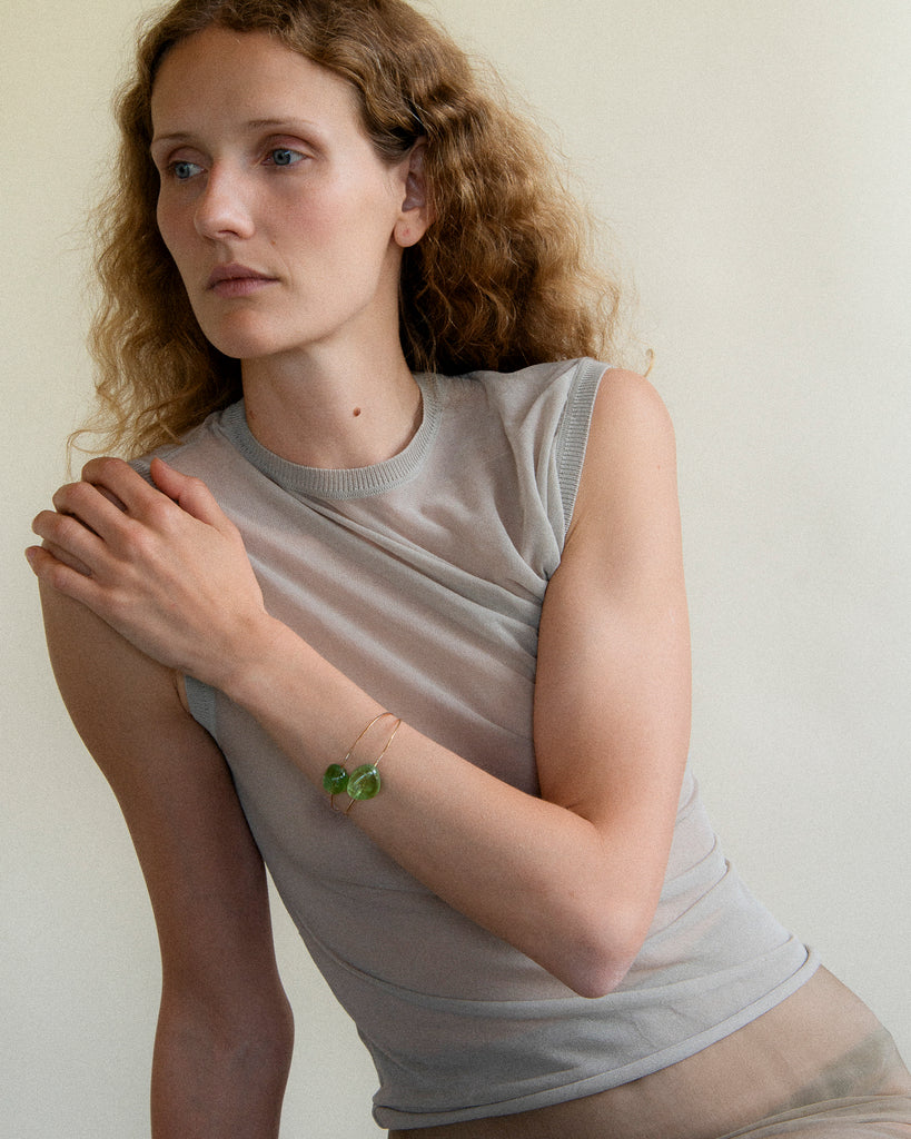 Green Apple Cuff Bracelet