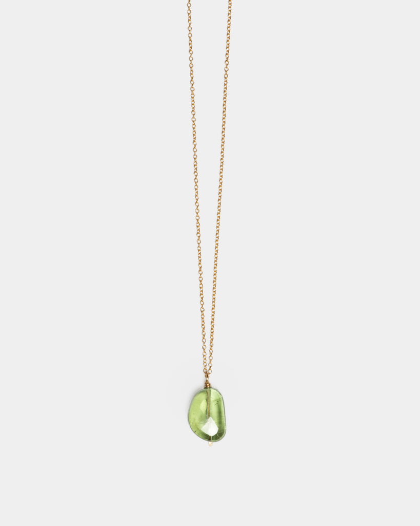 Green Apple Drop Necklace