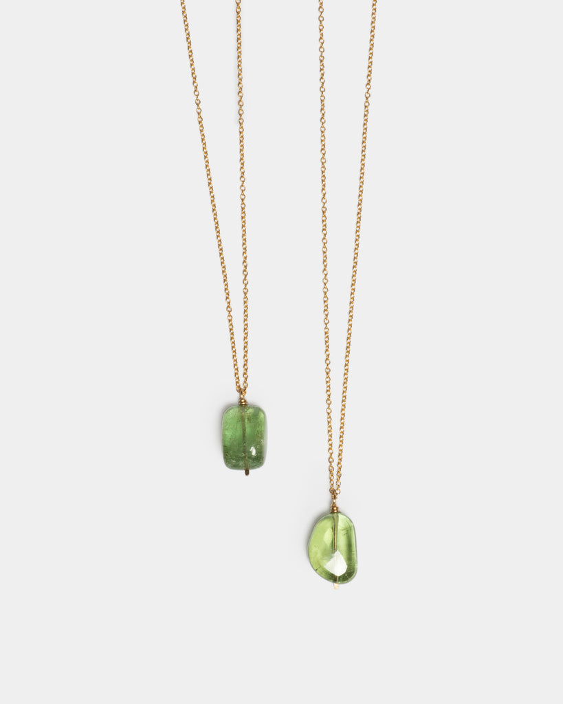 Green Apple Drop Necklace