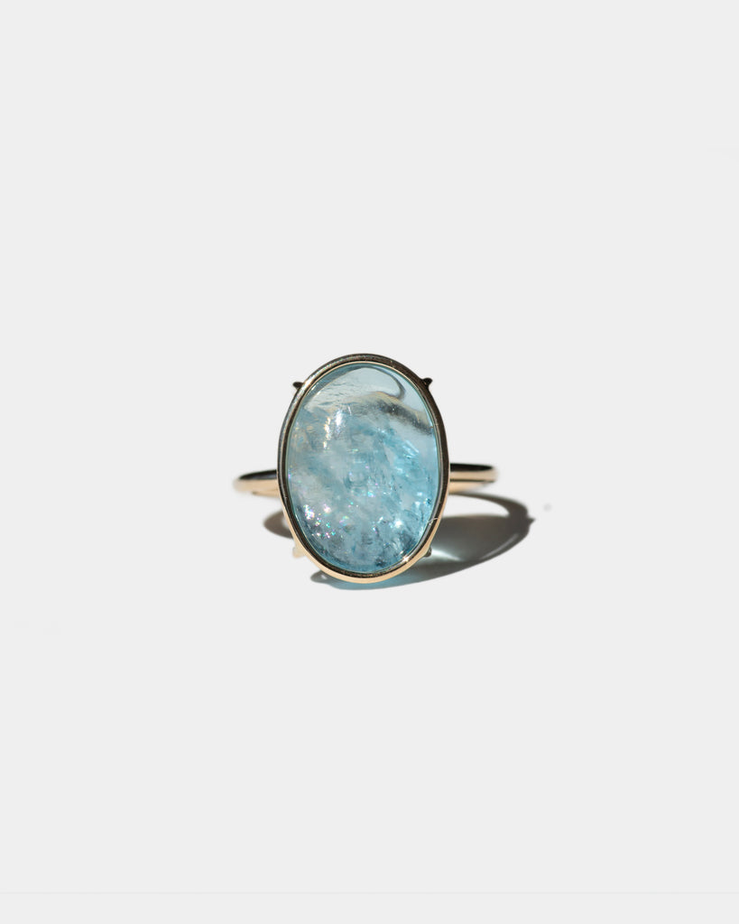 14k Swirling Skies Ring