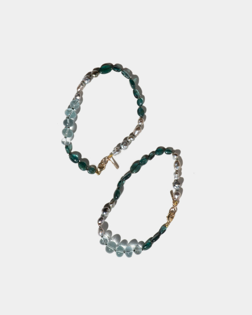 14k Lakes and Ocean Layering Bracelets