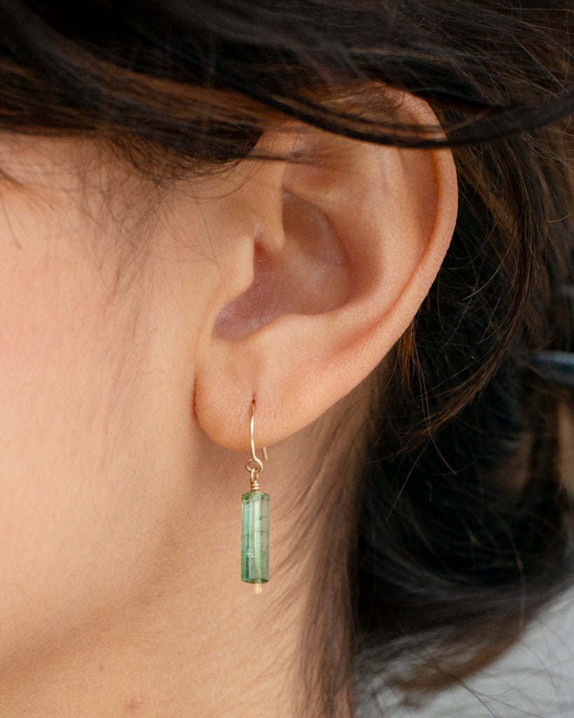 14k Pines Charm Earring