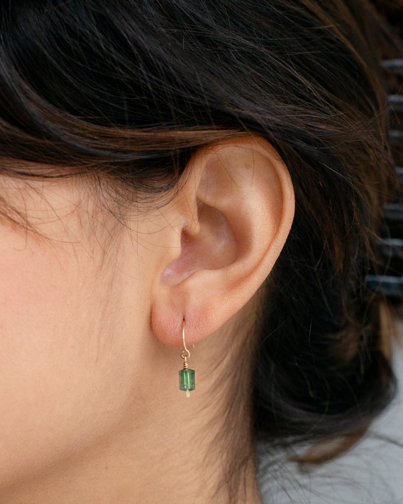 14k Pines Charm Earring
