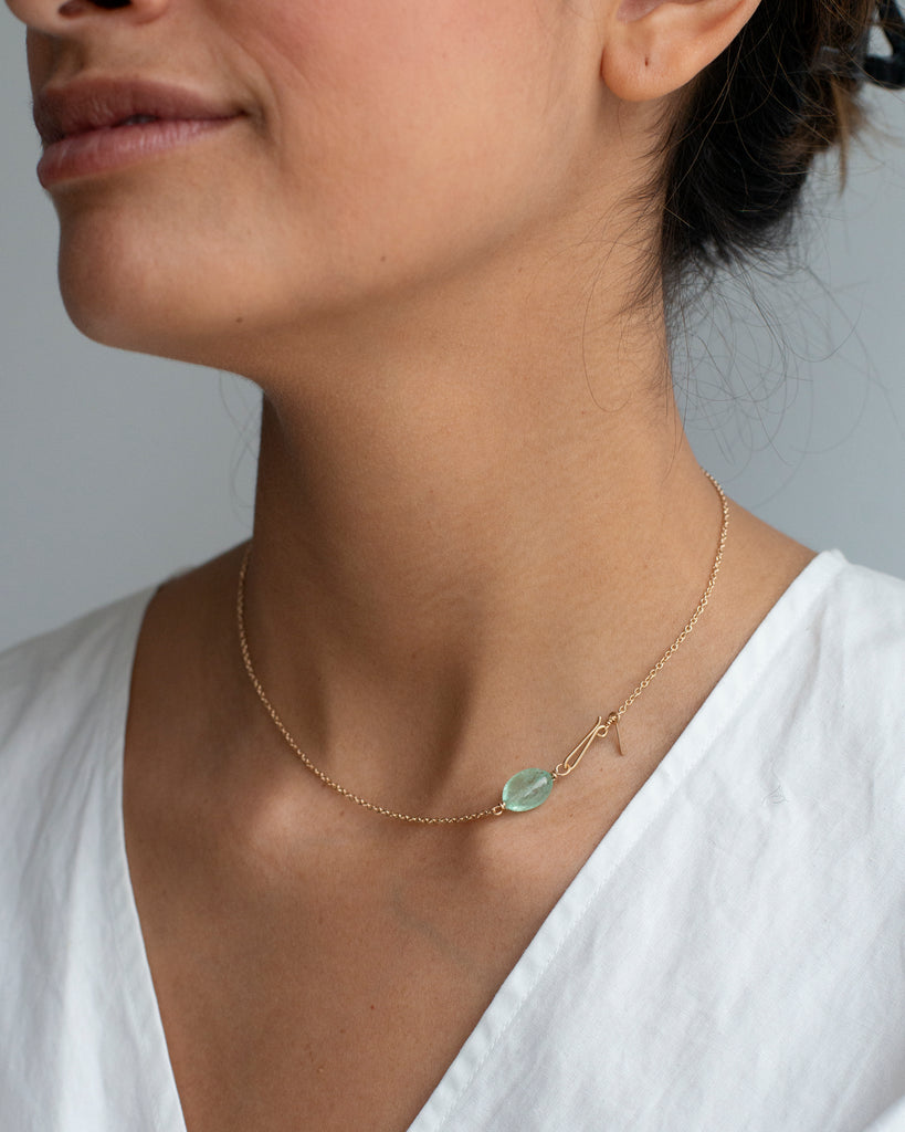 14k Emerald Chain Necklace