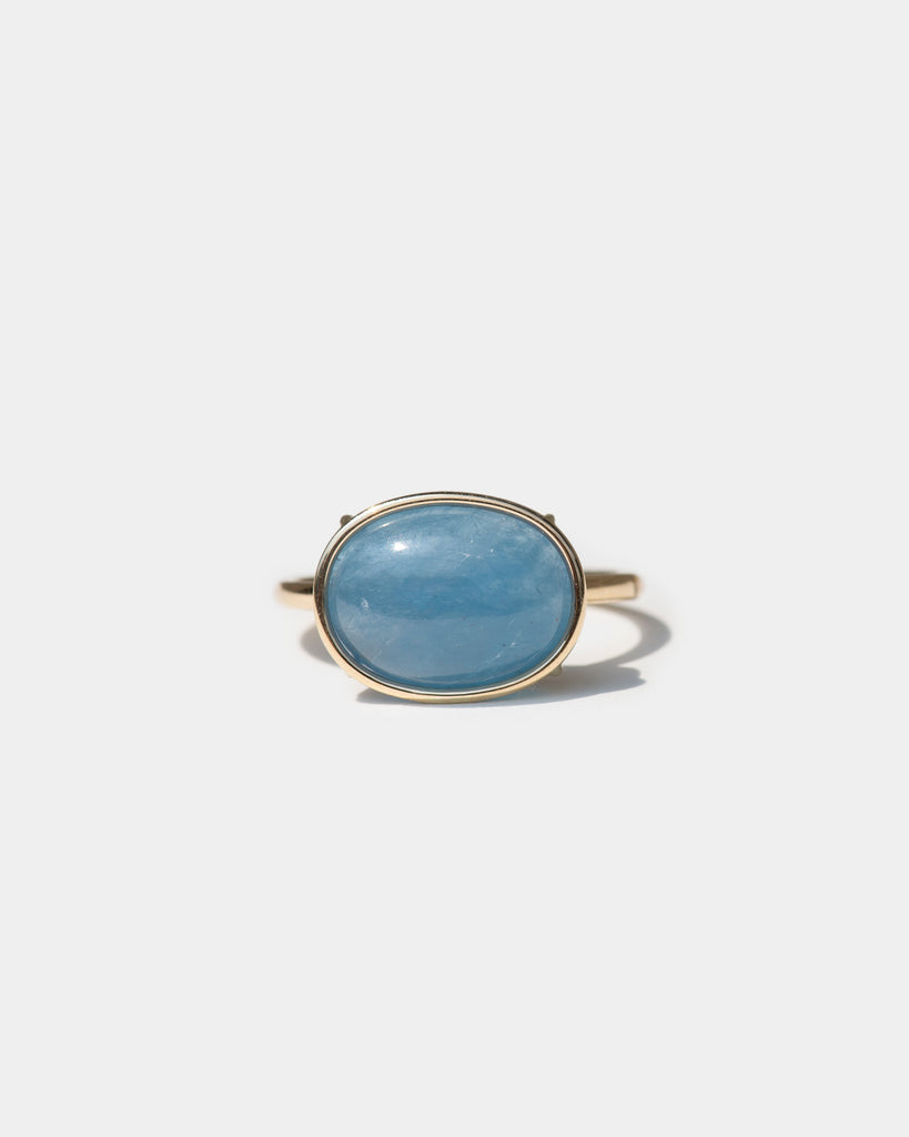 14k True Blue Floating Ring