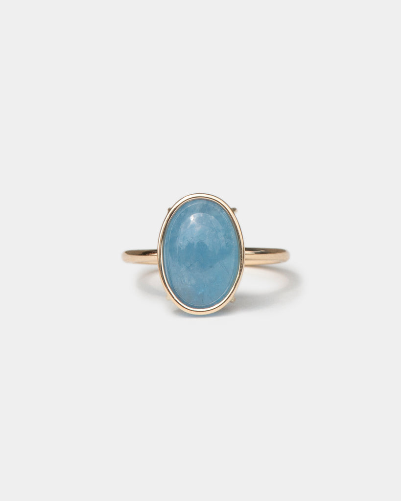 14k Aquamarine Floating Ring