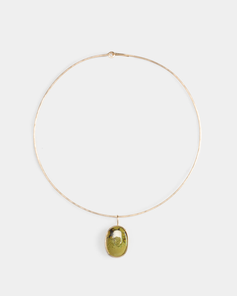 14k Lichen Pendant