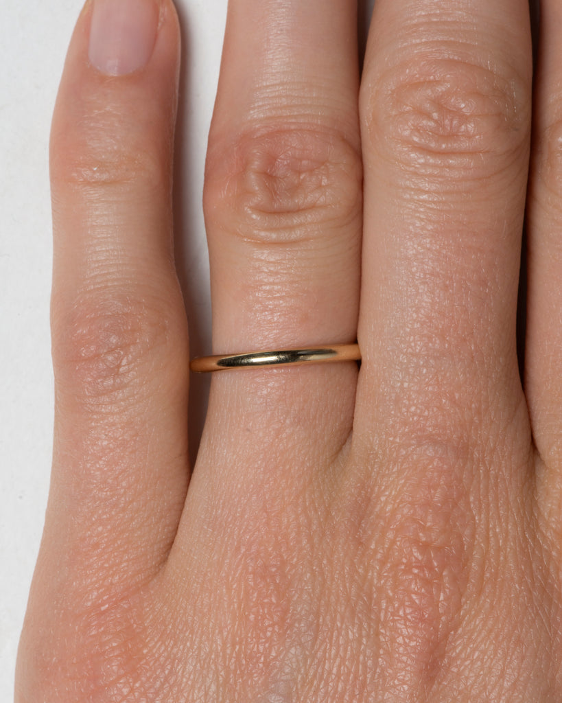 14k Classic Wedding Band - 2mm