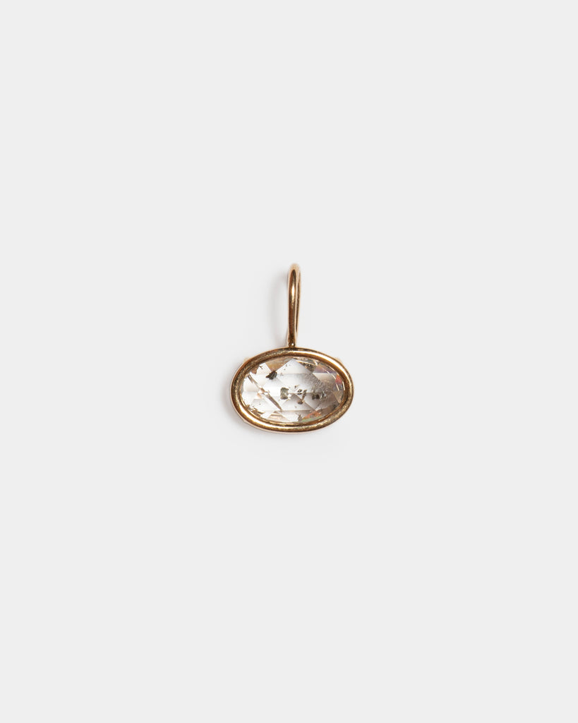 14k Spotted Diamond Floating Pendant