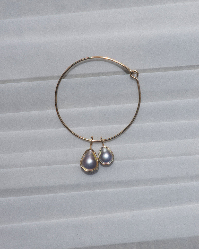 14k Mabé Pearl Floating Pendant