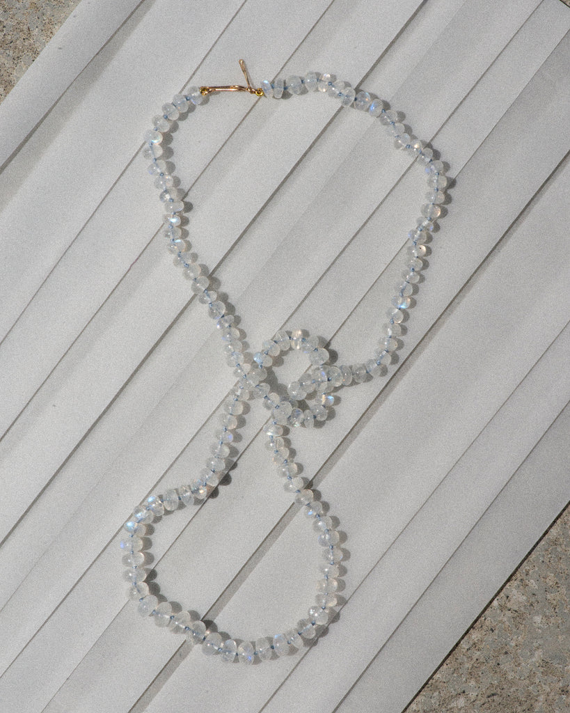 14k Moonstone Layering Necklace