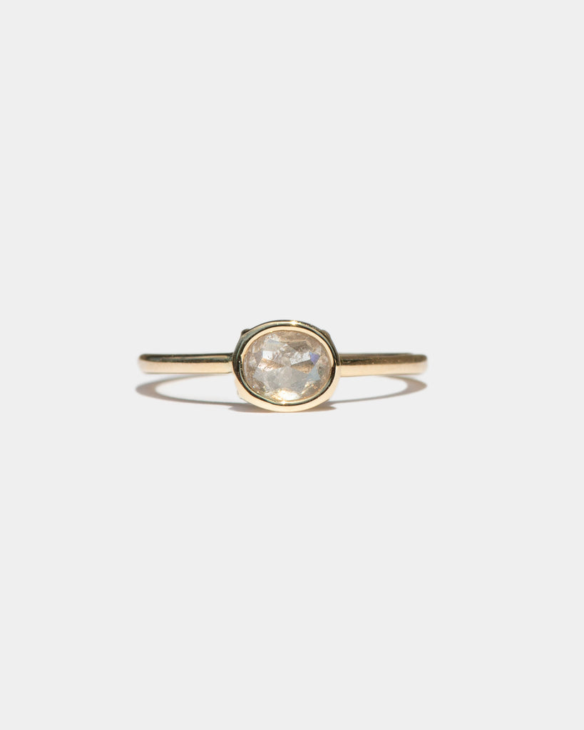 14k East West Mineral Diamond Floating Ring