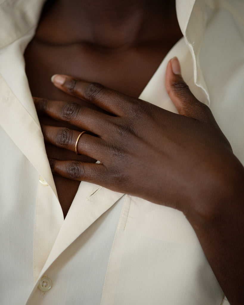 14k Simple Wedding Band