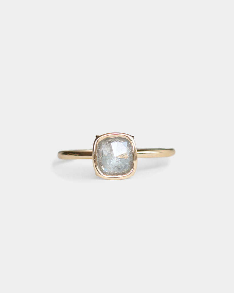 14k Dove Mineral Diamond Floating Ring