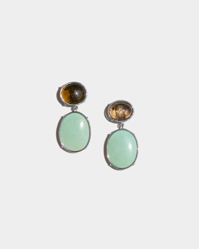 Silver Grass Earrings