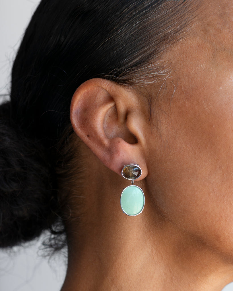 Silver Grass Earrings