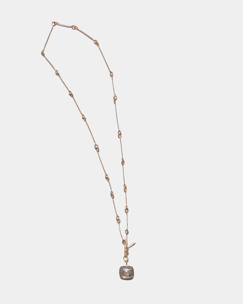 14k East to West Mineral Diamond Pendant