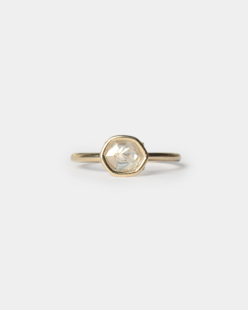 14k Diamond Macle Floating Ring