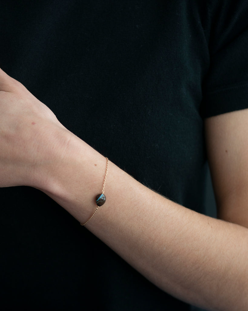 14k Boulder Opal Chain Bracelet