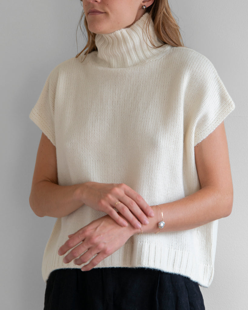 Organic by John Patrick - Gilet in Off White
