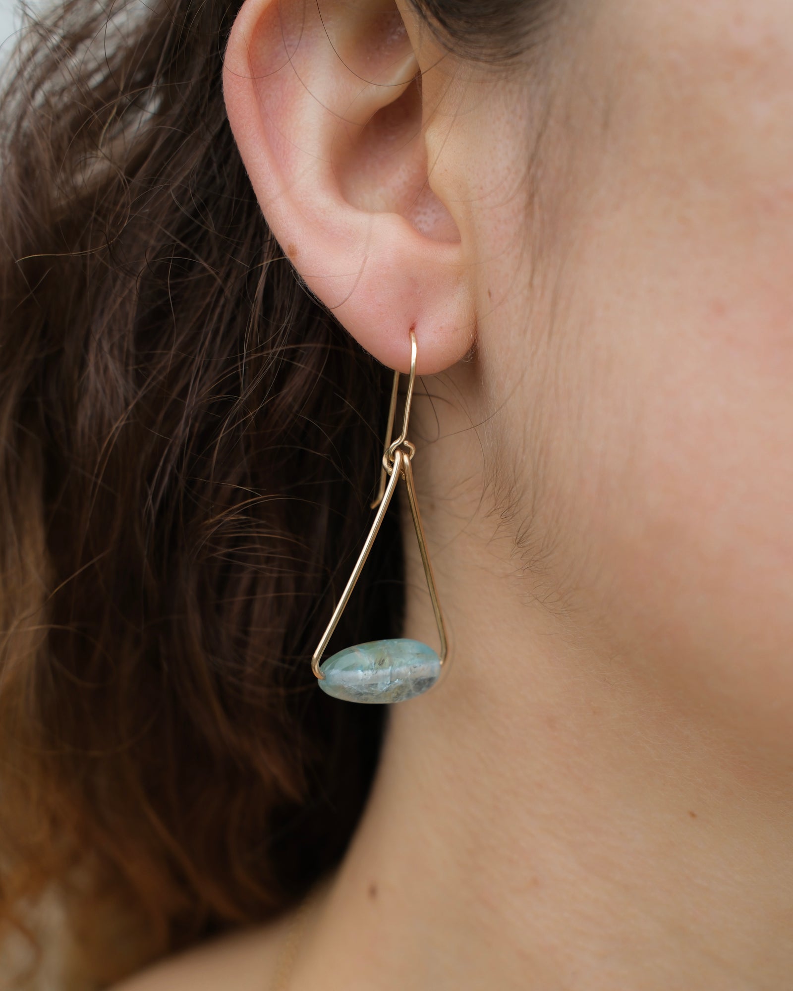 Aquamarine Pendulum Earrings