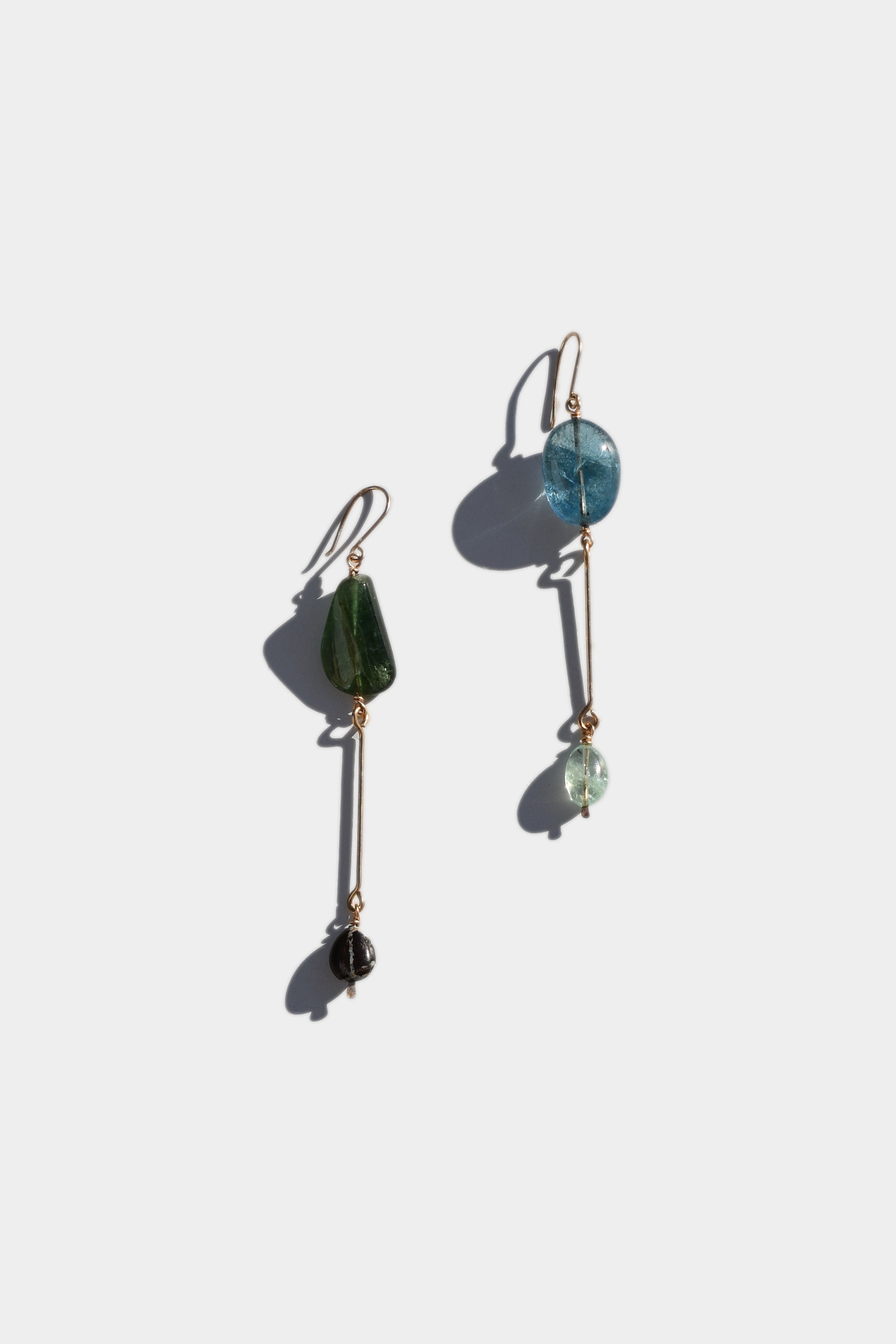 14k In Love with Two Places Earrings