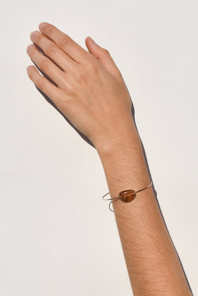 Rutilated Quartz Cuff Bracelet