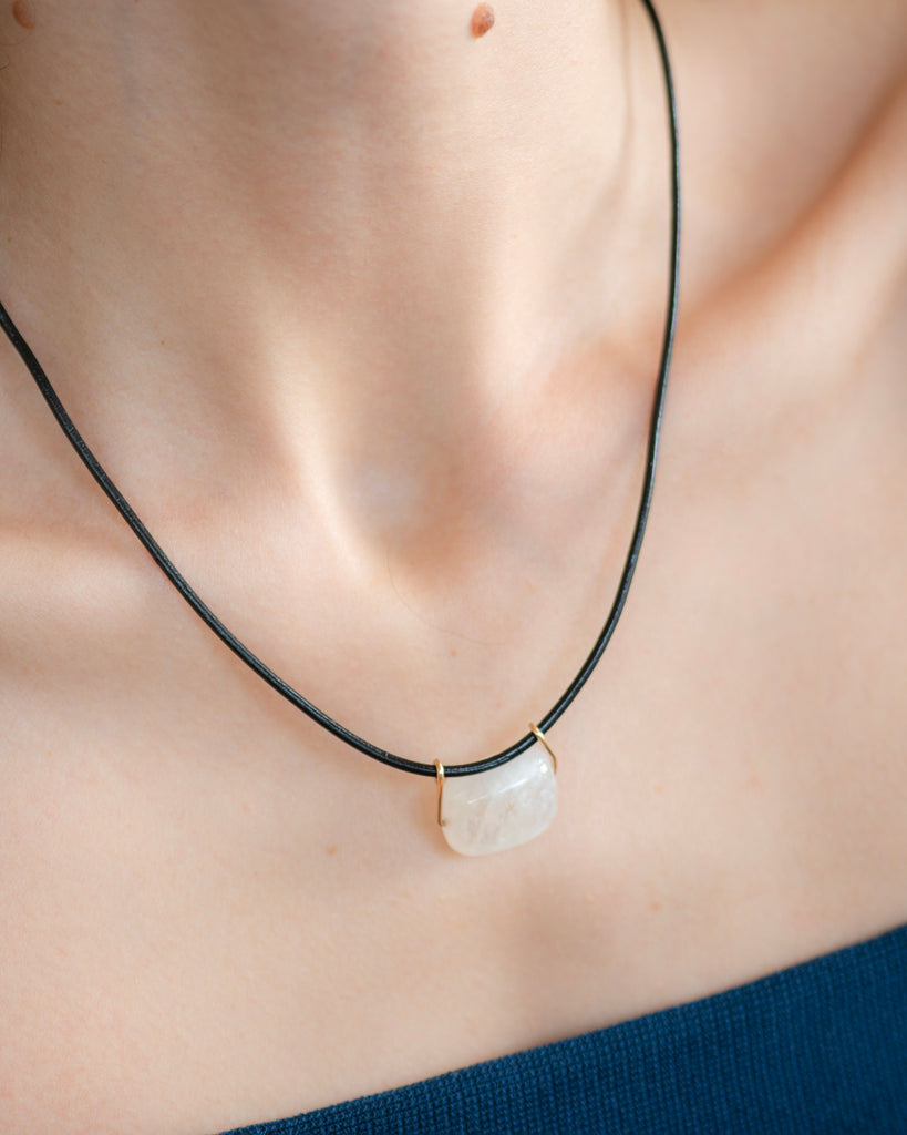 Moonstone Cord Necklace