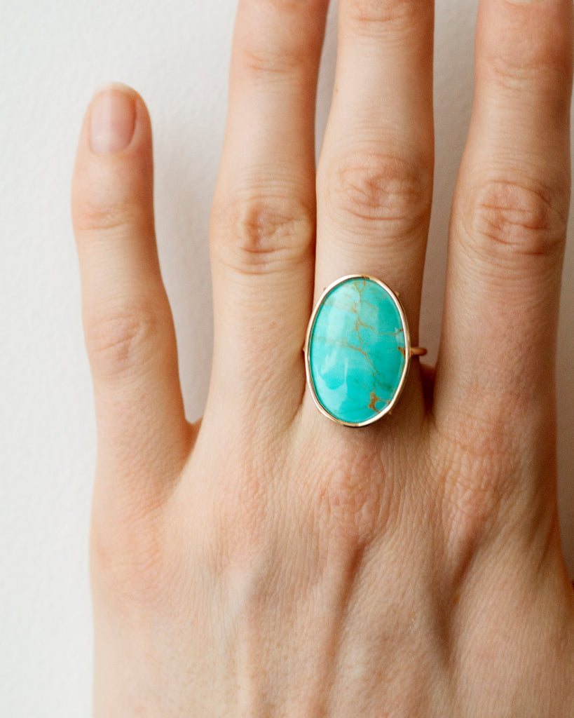 14k Robins Egg Ring