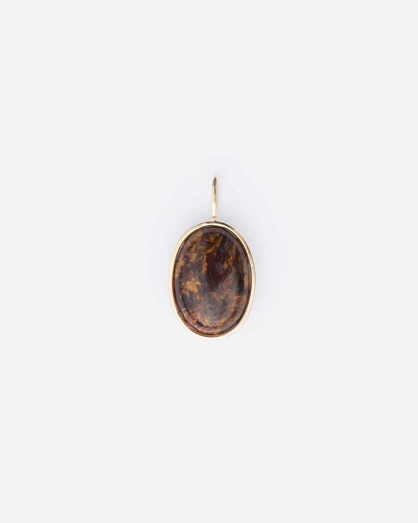 14k Faux Bois Floating Pendant