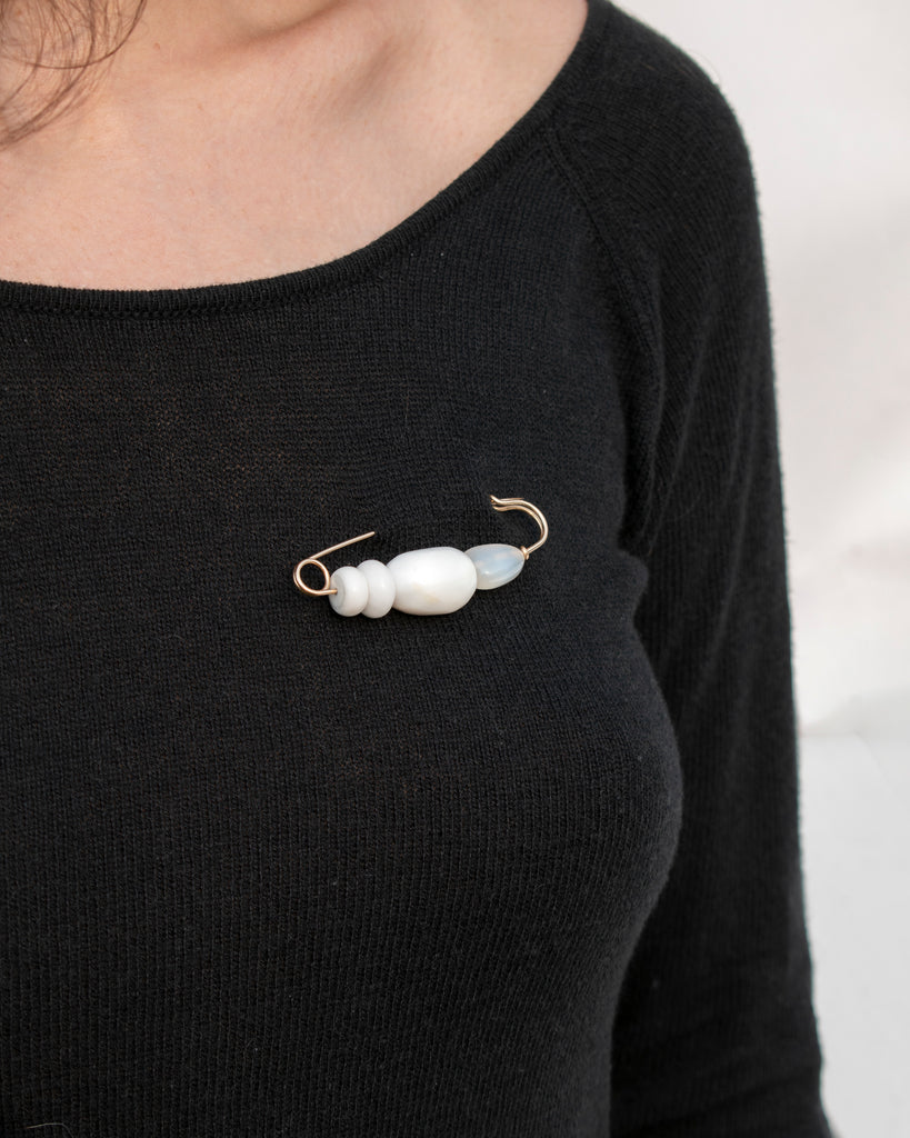 Bright White Pin