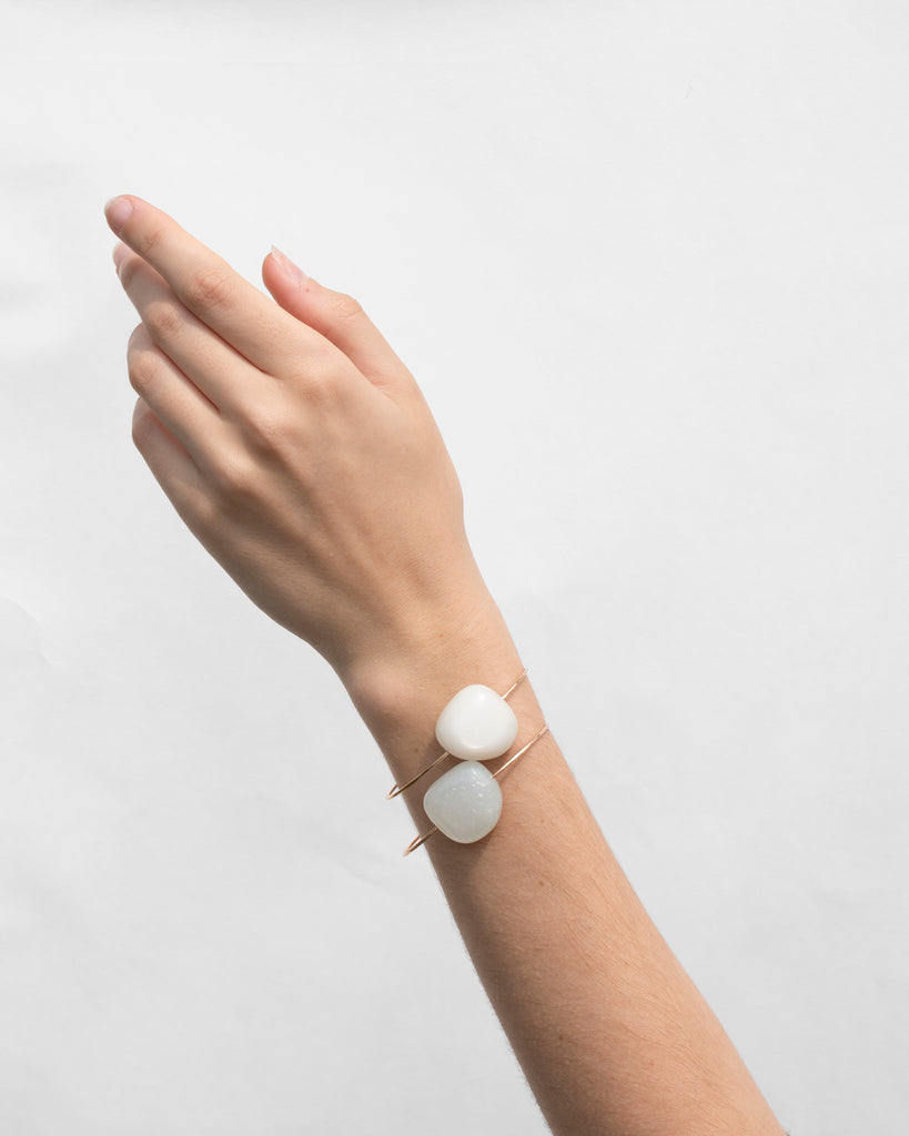 Ceylon Moonstone Cuff Bracelet