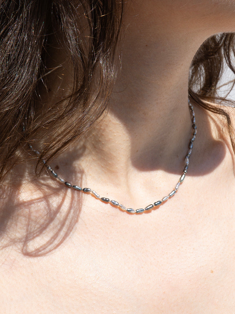 14k Keshi Seed Layering Necklace