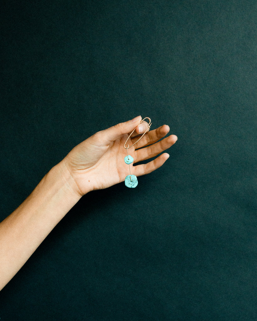 Turquoise Mobile Pin