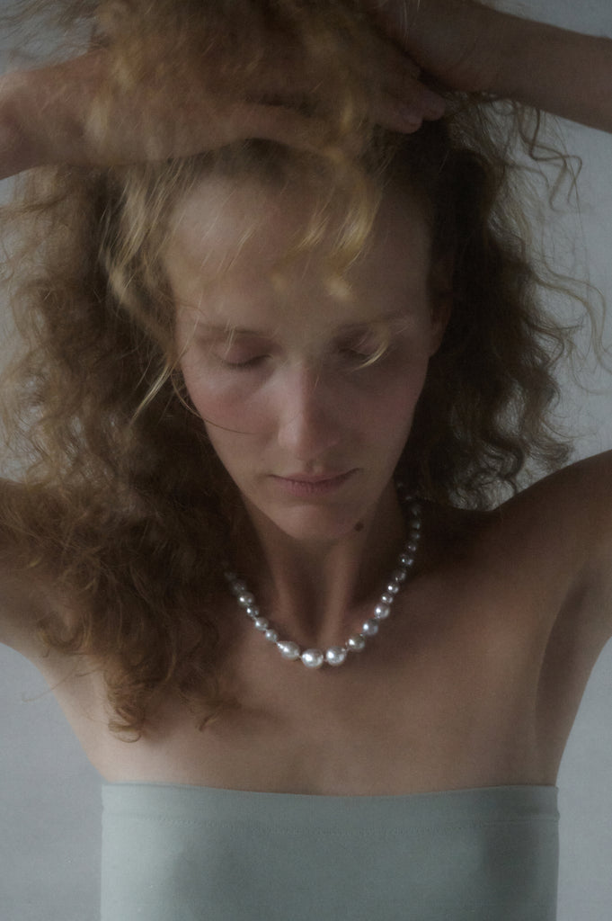 14k Softened Pearl Layering Necklace