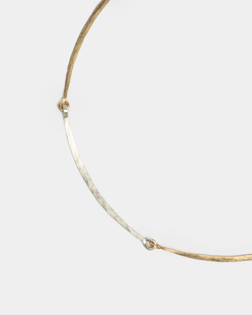 14k & Sterling Rudimentary Collar