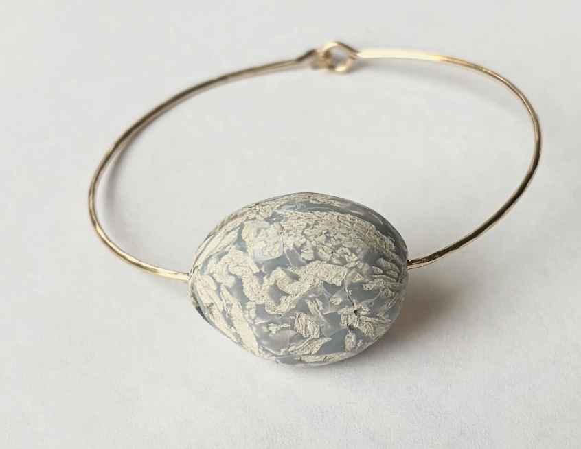 Soft Purple Opal Cuff Bracelet