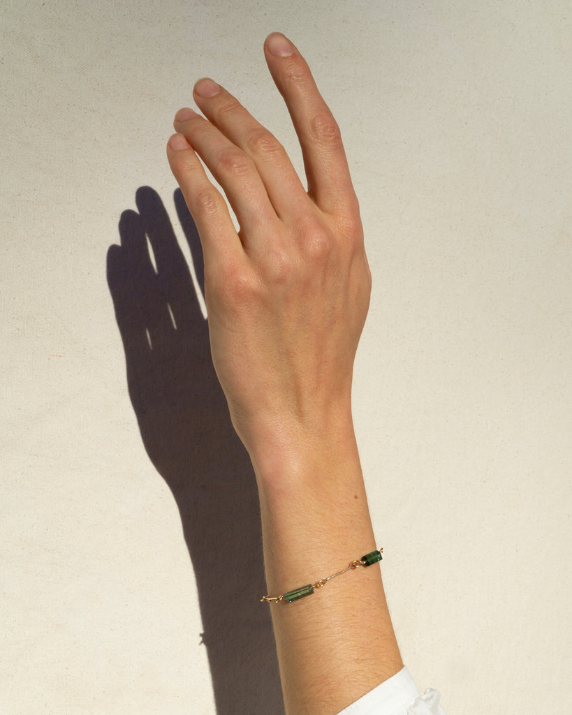 14k Genévrier Bone Chain Bracelet