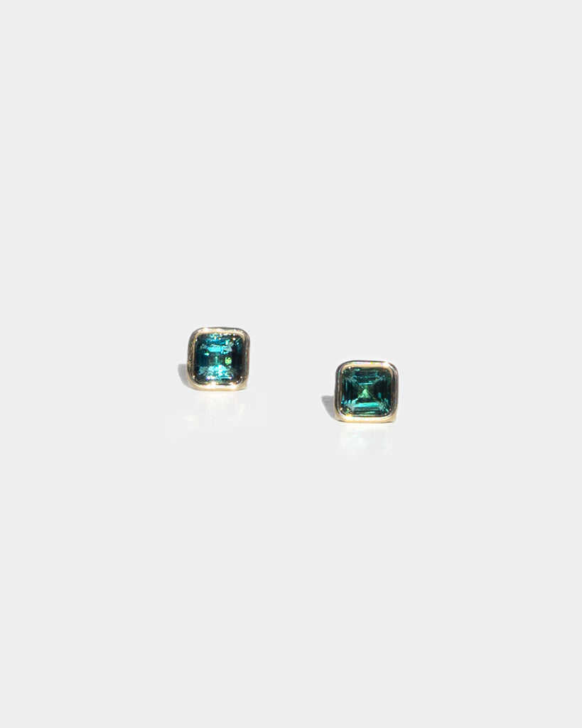 14k Tourmaline Floating Studs