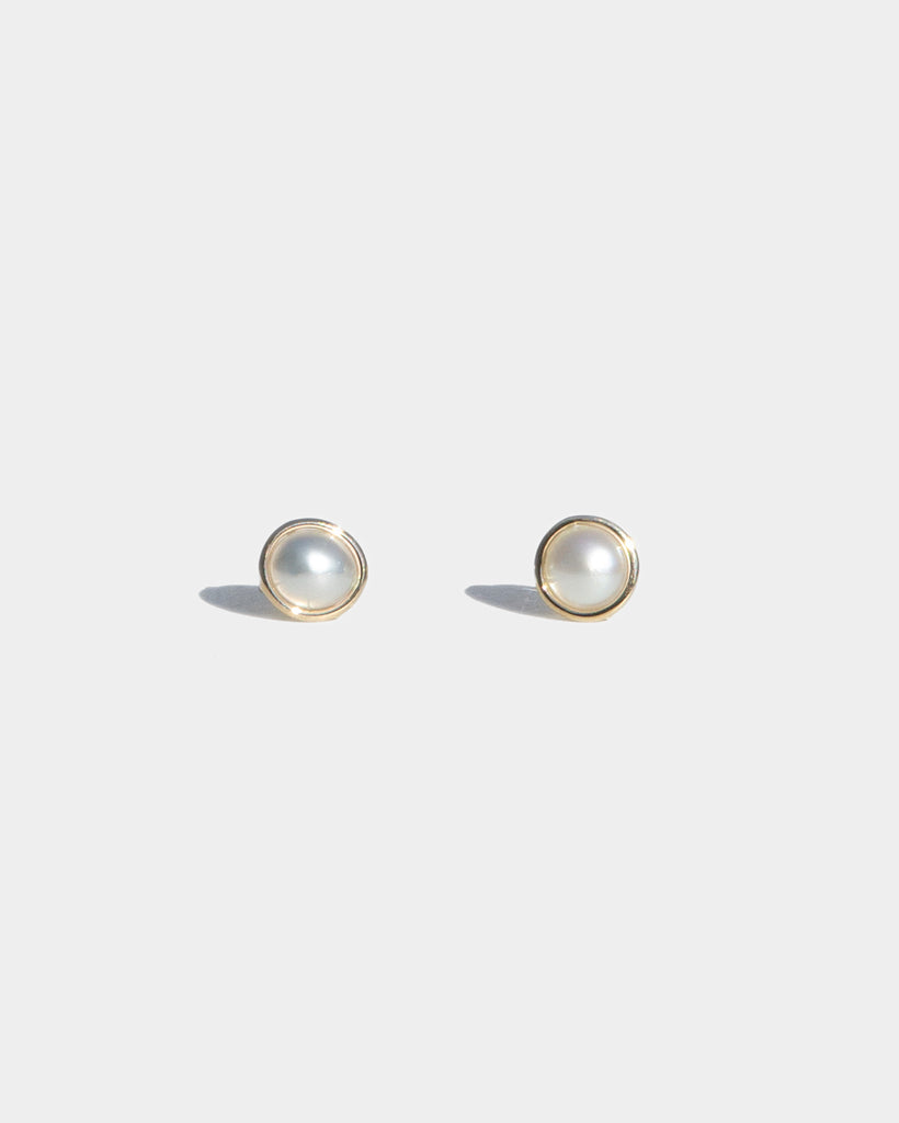 14k Keshi Berry Floating Studs