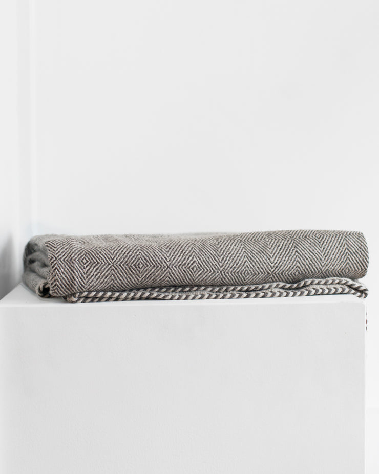 D. Bryant Archie - Dakar Blanket in Silver | Charcoal