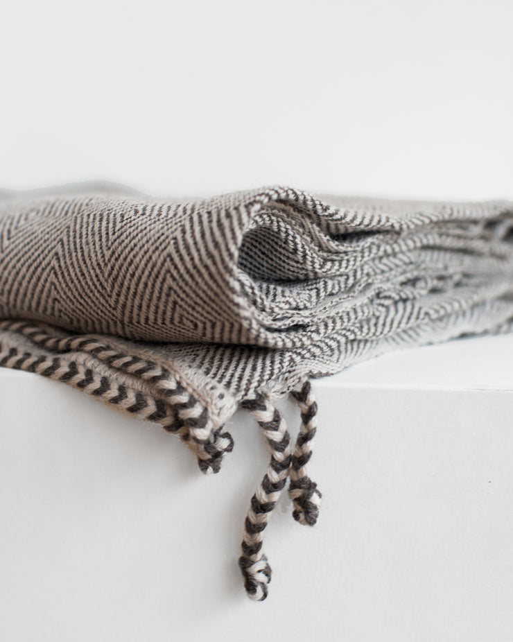 D. Bryant Archie - Dakar Blanket in Silver | Charcoal